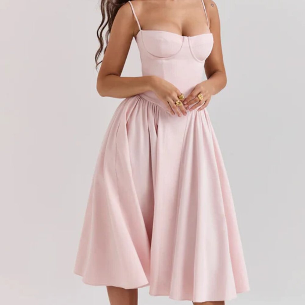 Chiara Corset Summer Midi Sundress